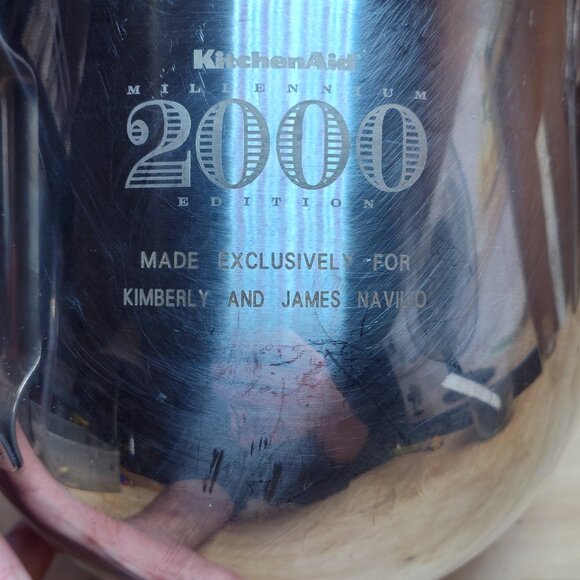 Used KitchenAid 5 2000 Edition 5 Qt Bowl-Lift Stand Mixer Stainless Steel Bowl - Picture 11 of 11